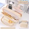 Stationery Storage Pouch Portable Pencil Case Multi-functional School Pencil Storage Bag