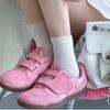 Cowhide Sneakers 2025 Round Head Velcro Casual Board Shoes Niche Flat White Shoes Retro German Training Shoes Women's Shoes