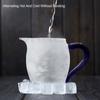 BORREY 300ML Glass Teapot Fair Cup Cha Hai Heat-resisting Glass Teacup Mug With Handle Gongdao Cup Tea Ceremony Cup Puer Kettle