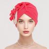 Женский платок на голову шляпа искусственный жемчуг цветочный декор тюрбан шляпа однотонный эластичный подходит по размеру повязка на голову шапочка для сна