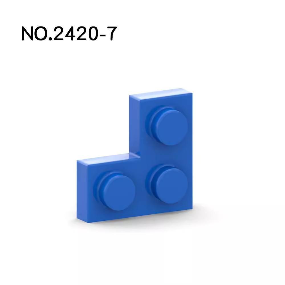 Нетоксичные 20 шт. Детали Moc 2420 Пластина 2x2 Угловая Совместимые Кирпичики DIY Сборка Строительные Блоки Частицы Детская Головоломка Развивающая Игрушка Подарок