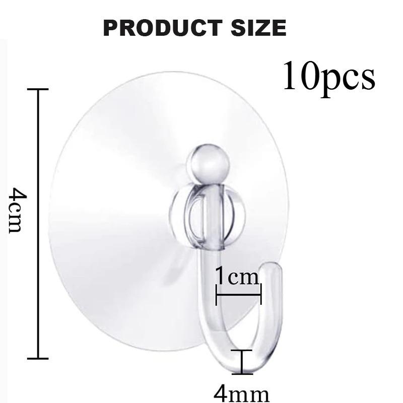 5/10/20 шт. Крючки на присосках Держатель с сильной присоской с пластиковыми крючками Для стеклянного окна Настенный крючок Вешалка Дом Кухня Ванная