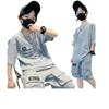 Summer Boy Sports Sets Kids Casual Costume Teenager Fashion Outfits Children T Shirts Shorts Short Sleeves Pants Suits