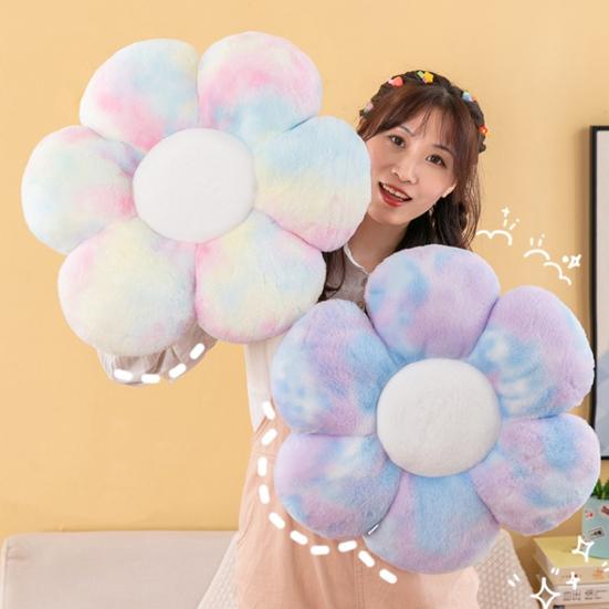 Подушка для сиденья с цветком, милая форма лепестков, пушистая подушка для спины, защитная подушка для бедер, супер мягкое офисное кресло, автокресло, диван, подушка для ягодиц