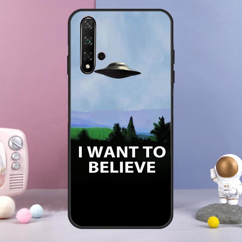 Секретные материалы Я хочу верить Для Huawei Nova Y60 Y61 Y70 Y72 Y73 Y90 Y91 9 10 SE 7i 8i 11i 12i P30 P40 Lite P60 Pro Чехол