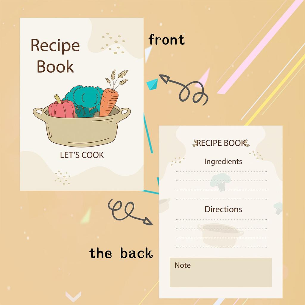 Карточка рецептов для кухни. Идеальный помощник для отслеживания ингредиентов и кулинарного вдохновения.