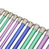 3.0-10.0mm Aluminum Knitting Needles 22pcs in 11 Sizes Colored Straight Needles  For Adults