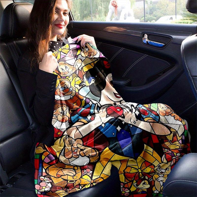 1pc, Enchanting Snow White Home Decor Blanket, Flannel Throw, Bedroom, Living Room, or Outdoor Adventures
