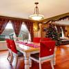 1/4/6pcs Christmas Chair Covers Decor Santa Claus Red Hat Chair Cap Kitchen Dining Chair Slipcovers Sets For Christmas Holiday