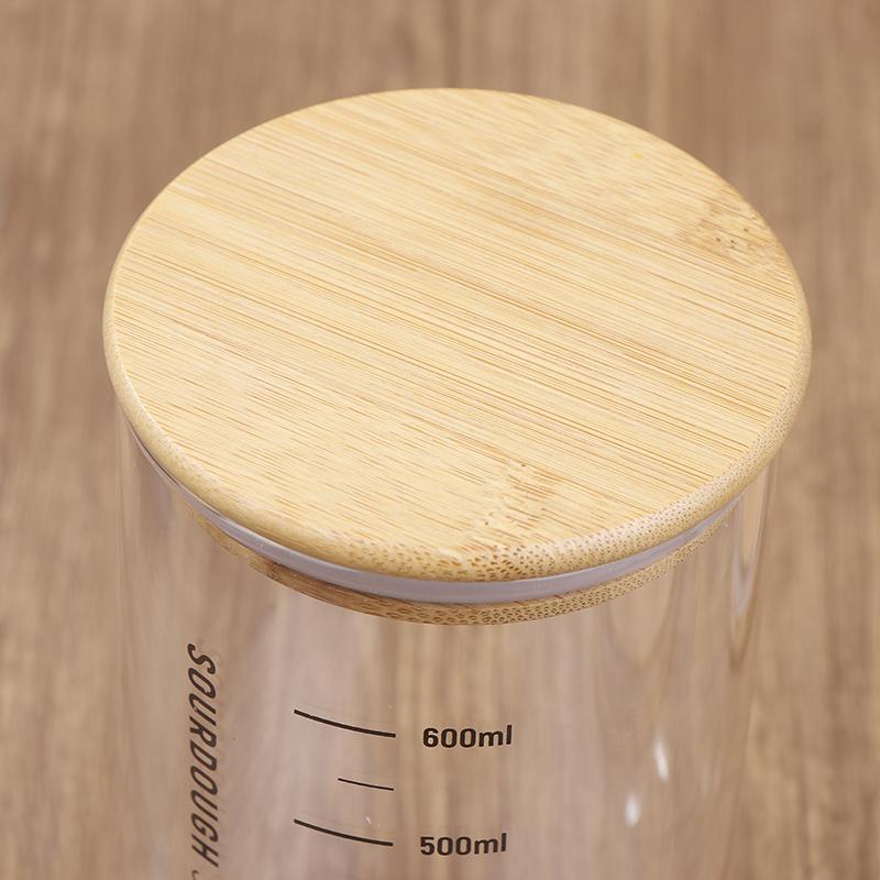 300/600/900 мл Банка для закваски из прозрачного стекла, термостойкая, контейнер для закваски, банка для ферментации для выпечки, хранение продуктов