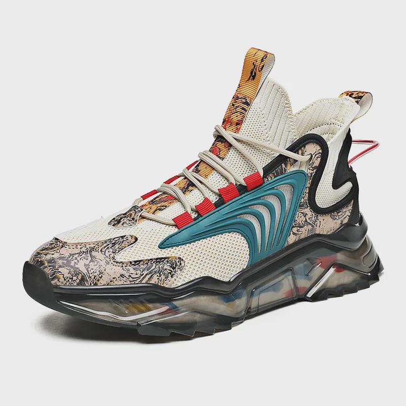 Мужская модная спортивная обувь - повседневные туфли для папы, увеличивающие рост, новые носки из-за рубежа, в наличии большие размеры