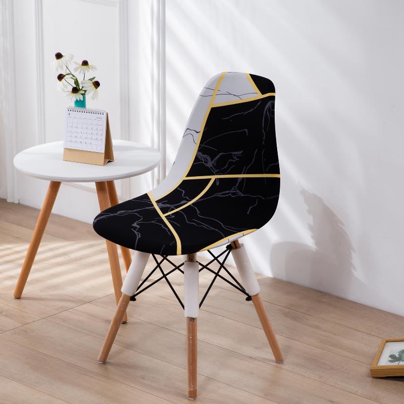 1 шт. Роскошный эластичный волокнистый чехол для стула Eames, противообрастающий съемный чехол для стула для свадьбы, столовой