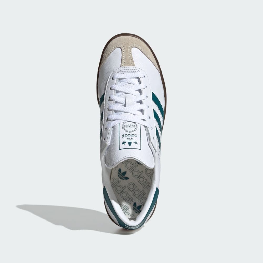 Adidas HAMBURG Footwear White Sneakers ORIGINALS Unisex T Toe Shoes JH8562 Footwear White / Legacy Teal / Gum