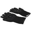 BBQ Gloves Heat Resistant Grilling Gloves Non Slip Oven Gloves Long Kitchen Gloves for Barbecue Baking Black Average