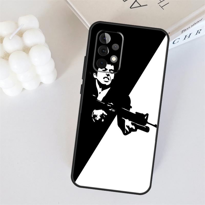 Чехол для телефона Samsung Galaxy A53 A33 A55 A35 A15 A22 A32 A52 A54 A34 A14 A56 A36 A26 A16 A05 A06 с изображением фильма Лицо со шрамом 1983