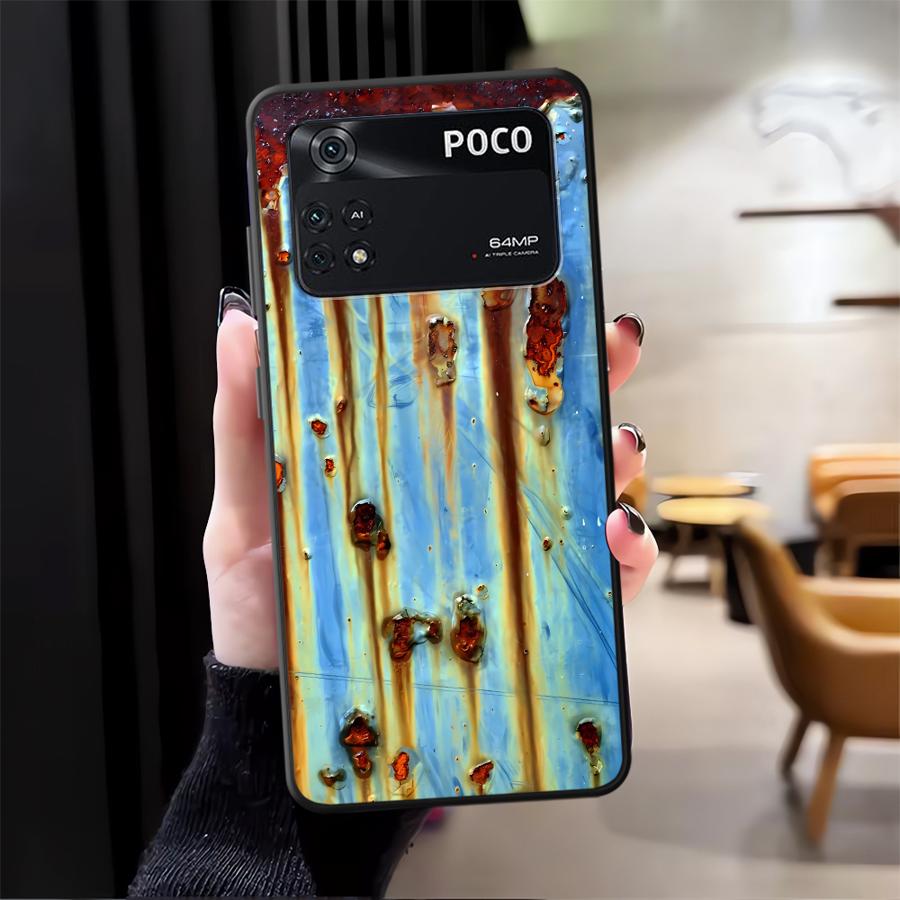 Чехол с ржавыми пятнами для Xiaomi Poco C51 F3 F4 F5 M5 X3 X4 X5 C65 C50 M3 M4 Pro Funda Чехол для телефона