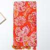 Red Dahlia Bali Yarn Printing Long Towel Factory Sales Travel Vacation Sun Protection Warm Shawl
