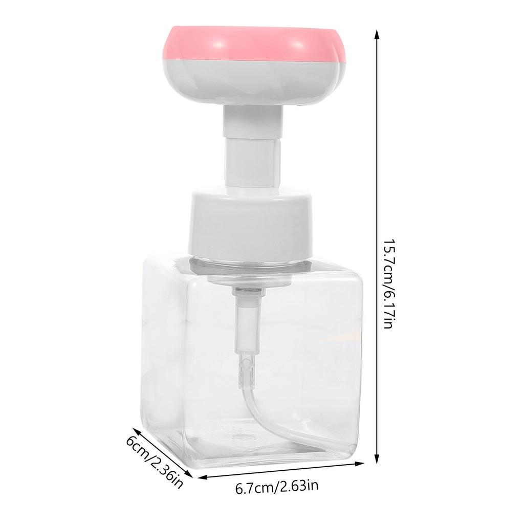 Compact Foaming Hand Soap Dispenser Bottle Reusable Press Type Design for Bathroom Kitchen Shower Travel Size Liquid Soap