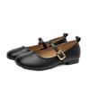 2025 Spring and Autumn New Flat-soled Single Shoes Women's Word with Shallow Mouth Mary Jane Shoes Fashion Women's Shoes One Piece