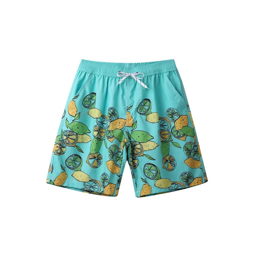 Summer casual shorts, straight-leg shorts, breathable and quick-drying beach pants