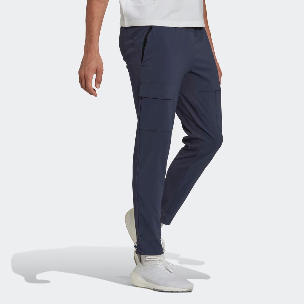 Adidas Брюки X-City с множеством карманов и мужскими брюками на шнурке, темно-синие HK4480