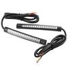 1 Pair Motorcycle Car Flexible 17 SMD LED Tail Light Strip Brake Stop Turn Signal Indicator