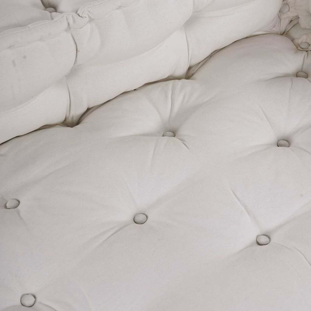 Pallet Sofa Cushion Set 3 pcs Cream 120 x 80 x 34 cm Fabric