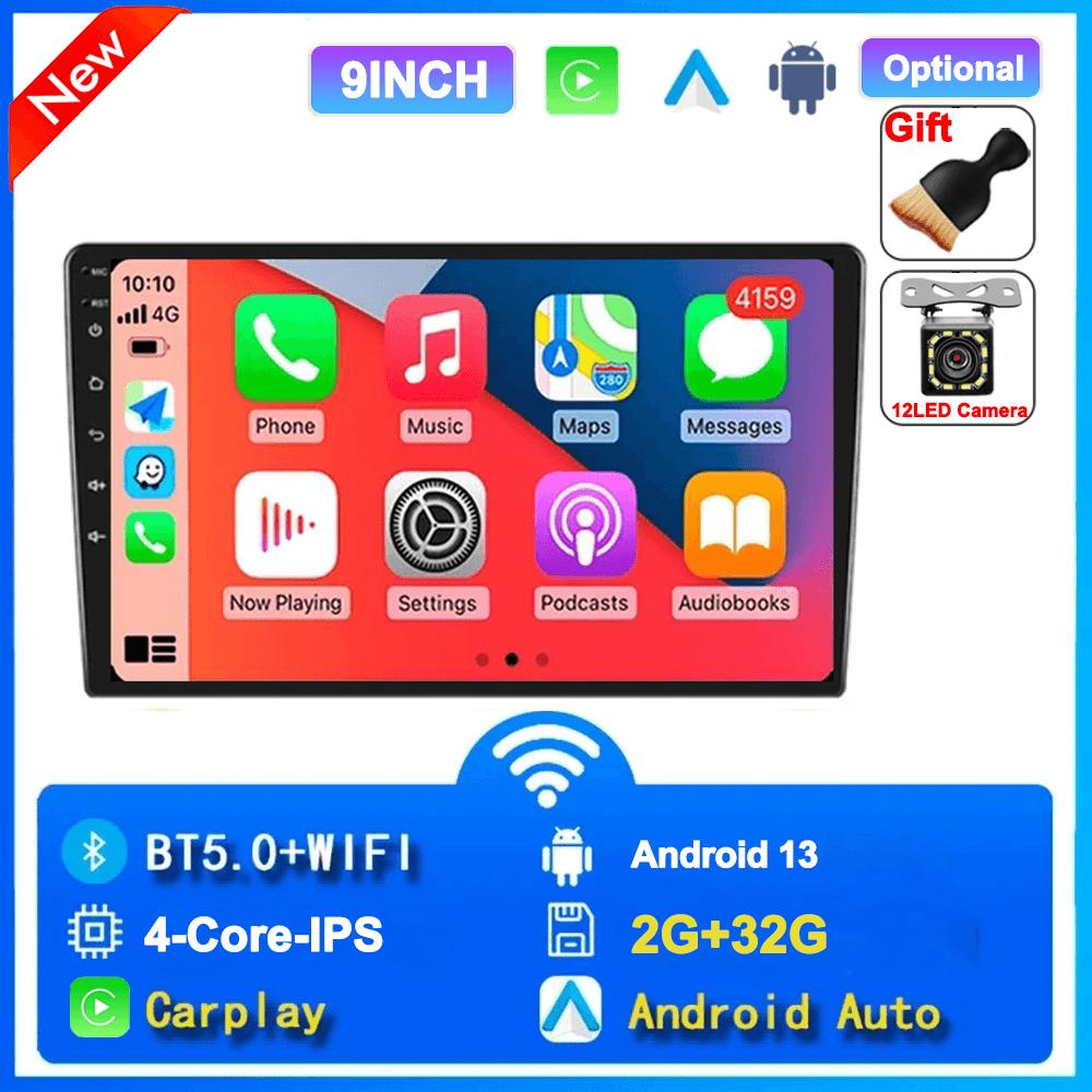 Универсальная 2 Din Android Автомагнитола Автомобильная Мультимедиа Беспроводной Carplay GPS Стерео Для Volkswagen Nissan Hyundai Kia Toyota Для