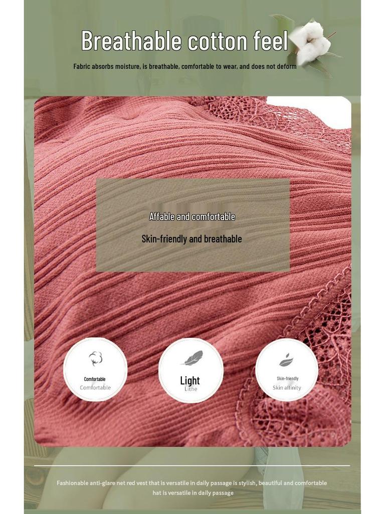 Best-Selling Lace V-Neck Spaghetti Strap Sports Bra for Women