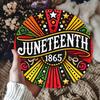 Винтажный круглый металлический знак Juneteenth 1865 Настенное искусство Декор для дома Табличка