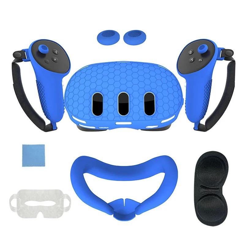 Силиконовый защитный чехол 7 в 1 для гарнитуры Meta Quest 3 VR