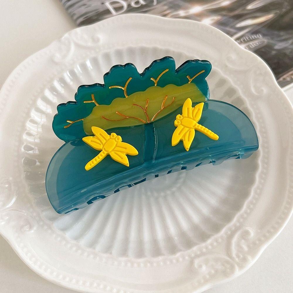 Acetic Acid Ocean Series Hair Claw Korean Style Geometry Shark Clip Shell Hair Claw Vacation