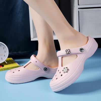 Модные шлепанцы с каблуком, детская обувь, лето 2024, домашние женские тапочки и сандалии, мягкие, удобные, элегантные, Eva, дизайнер Y