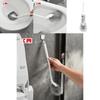 Toilet Brush With Long Handle For Bathroom Cleaning Plastic Wall Scrubber Mounted