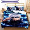 3pcs Gojo Satoru Cover Set - Personalized Name, HD Printed Bedding with 1 Cover and 2 Pillowcases - Perfect for Home Decor, Easy Care