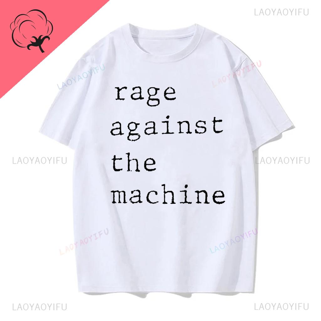 Rage Against The Machine Letters Tshirts RATM Rap Metal Rock Lovers Hispter Streetwear Premium Summer Oneck Hipster Tshirt