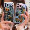 Механическое устройство черное Для IPhone 16 Pro Max 15 Pro 14 13 12 Mini 11 XS Max XR 7 8 Plu SE 2022 Закаленное стекло Чехол для телефона