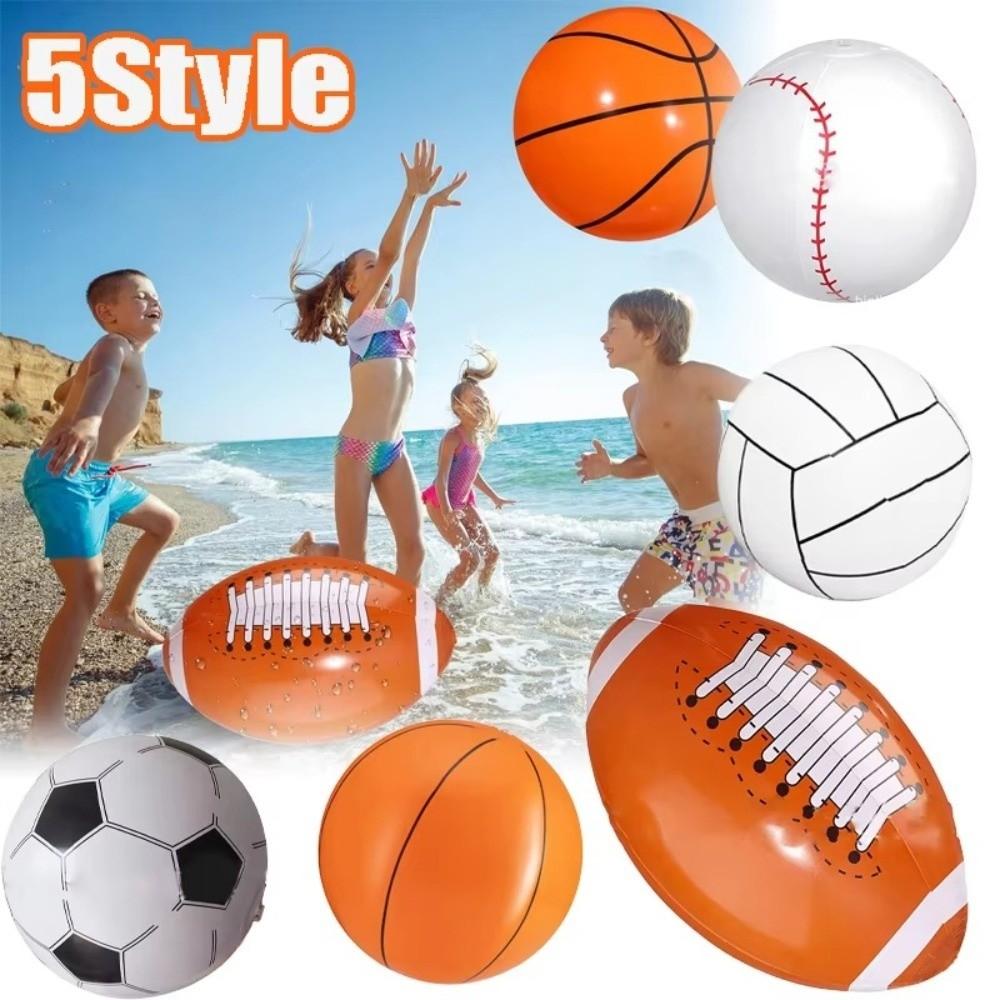 1PC Beach Football Balls Baseball Style Water Play Toys Summer Inflatable Balls Sports Party