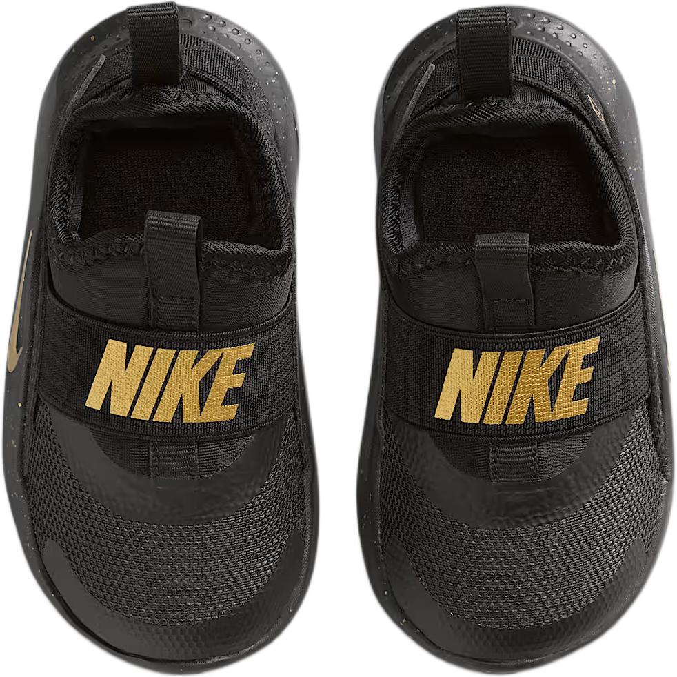 Nike Flex Runner 4 TD Черные Металлик Золото Детские Кроссовки IM6738-001