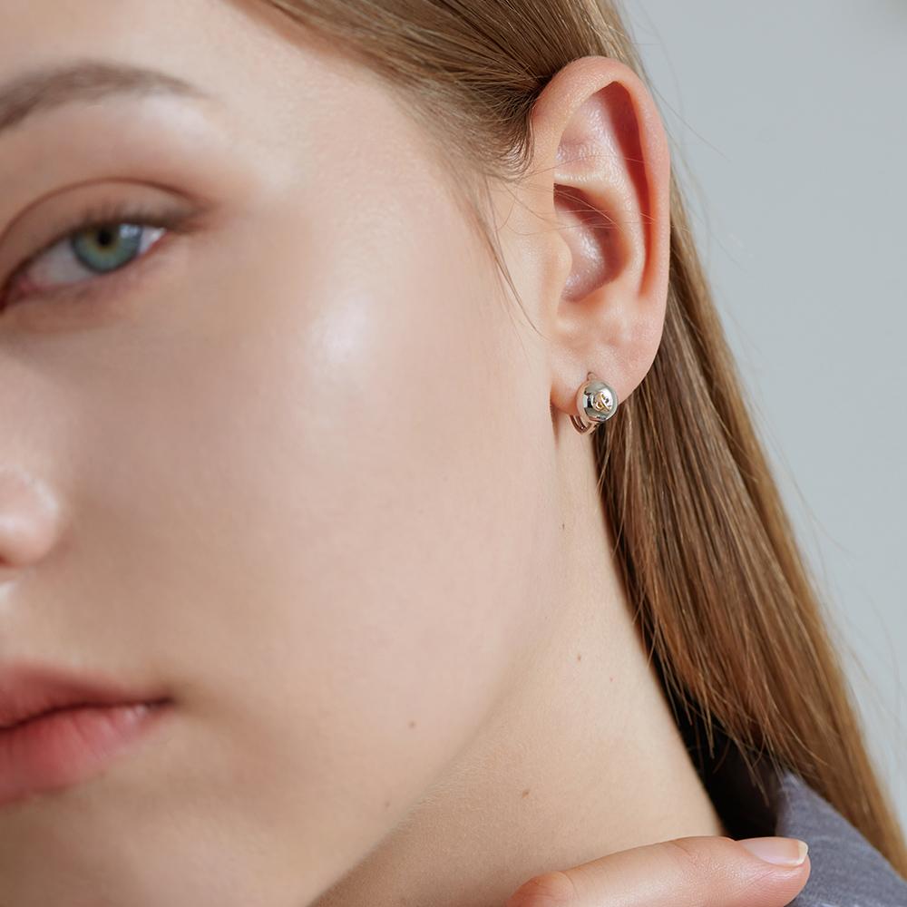 Loveenb [14K Gold] Iconic & Ball Earrings