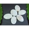 270Cts. Natural White Scolecite Oval Cabochon Loose Gemstone 6 Pcs Lot A-280
