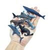 12pcs/set pvc Simulated Sea Life Toy Model Realistic Marine Animals Whale Shark Dolphin Turtle  Birthday Gifts for Kids
