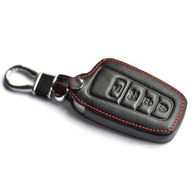 Кожаный брелок для ключей с 3 4 кнопками для Toyota CHR Camry Prius Prado 17 18 19, аксессуары для ключей