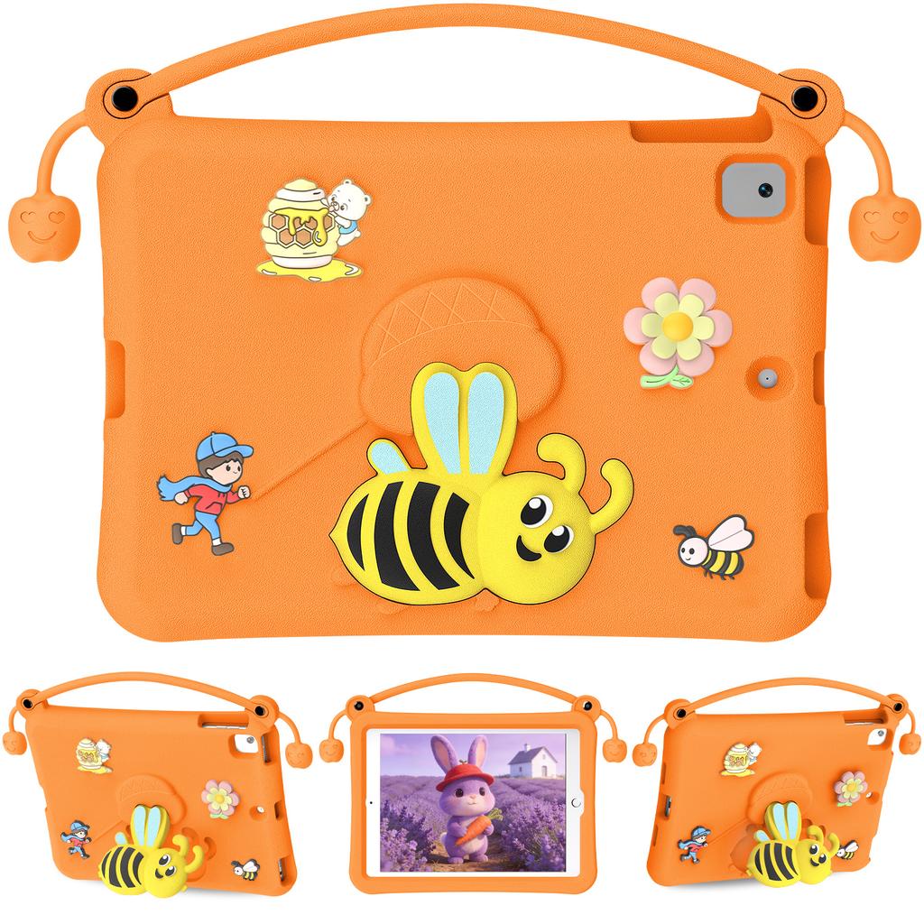 EVA Case For iPad 10.2 (2021) / (2020) / (2019) / Air 10.5 inch (2019) Bee Style Kickstand Tablet Cover with Carry Handle