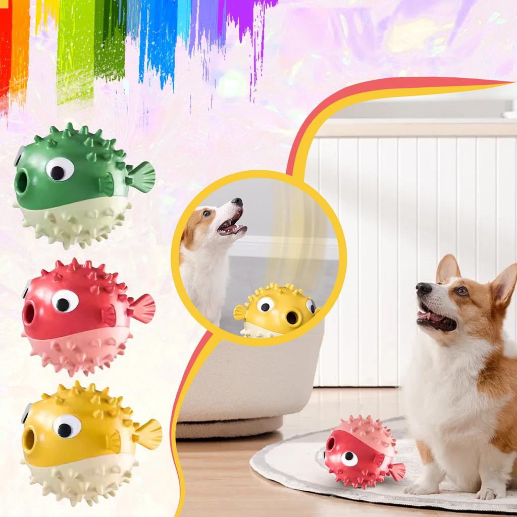 Puppy Teething Ball Teeth-cleaning And Bite-resistant Dog And Cat Favourite Toy Ball Won't Rot Toy Ball Toy