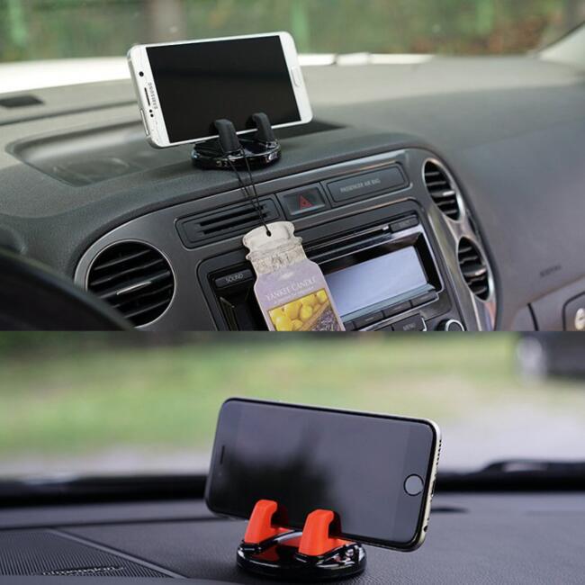 Car Phone Holder Mini Stands Support Anti Slip Mobile 360 Degree Rotate Mount