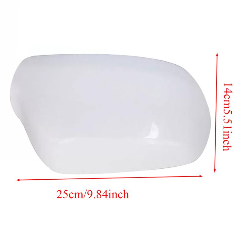 Side Mirror Cover Cap Door Wing Rearview Mirror for Mazda 2 2002-2007 Mazda 3 2003-2009 Mazda 6 2003-2008 Unpainted White