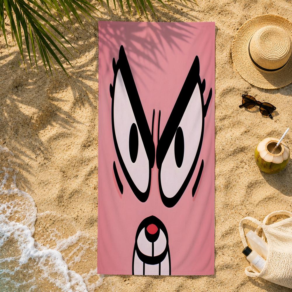 Забавное Полотенце The Amazing World Of Gumballs, Ультратонкое Волокно, Быстросохнущее, Впитывающее Полотенце, Пляжное, Для Плавания, Для Отпуска, Пляжное Полотенце
