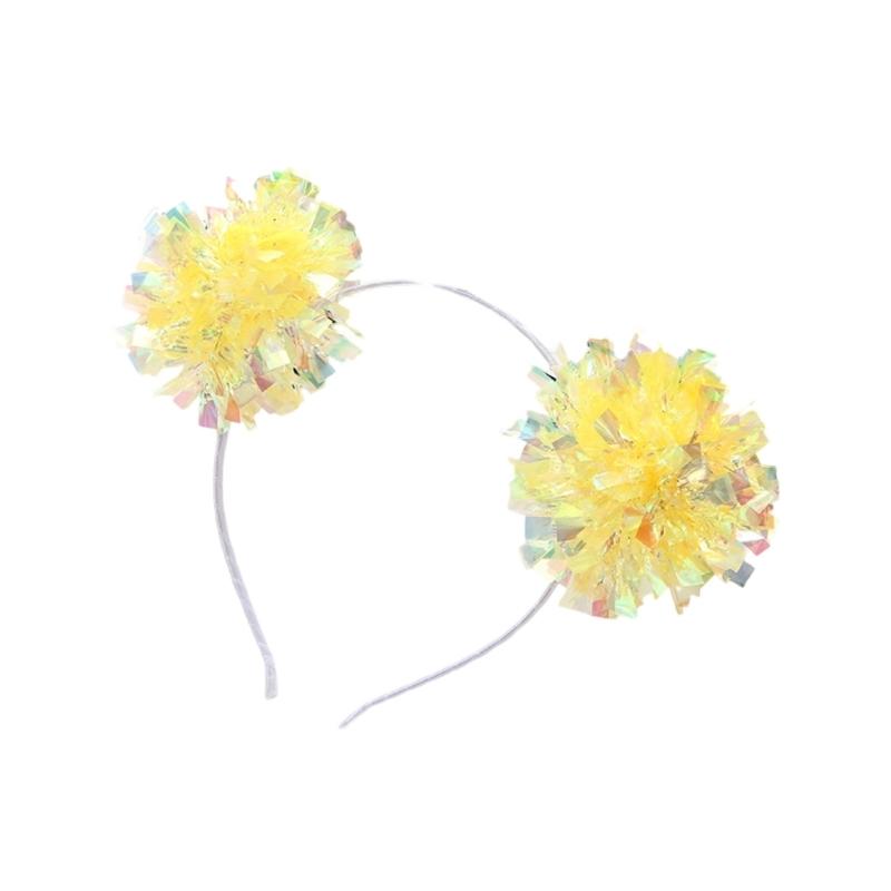 Блестящие золотые пайетки повязки на голову Новогоднее украшение на голову Праздничный головной убор для Рождества, косплея и вечеринок по случаю дня рождения