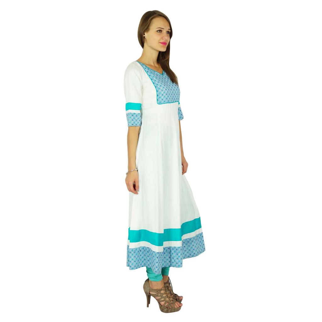 Phagun Bollywood Kurta Indian Designer Women Ethnic Kurti Cotton Tunic Dress